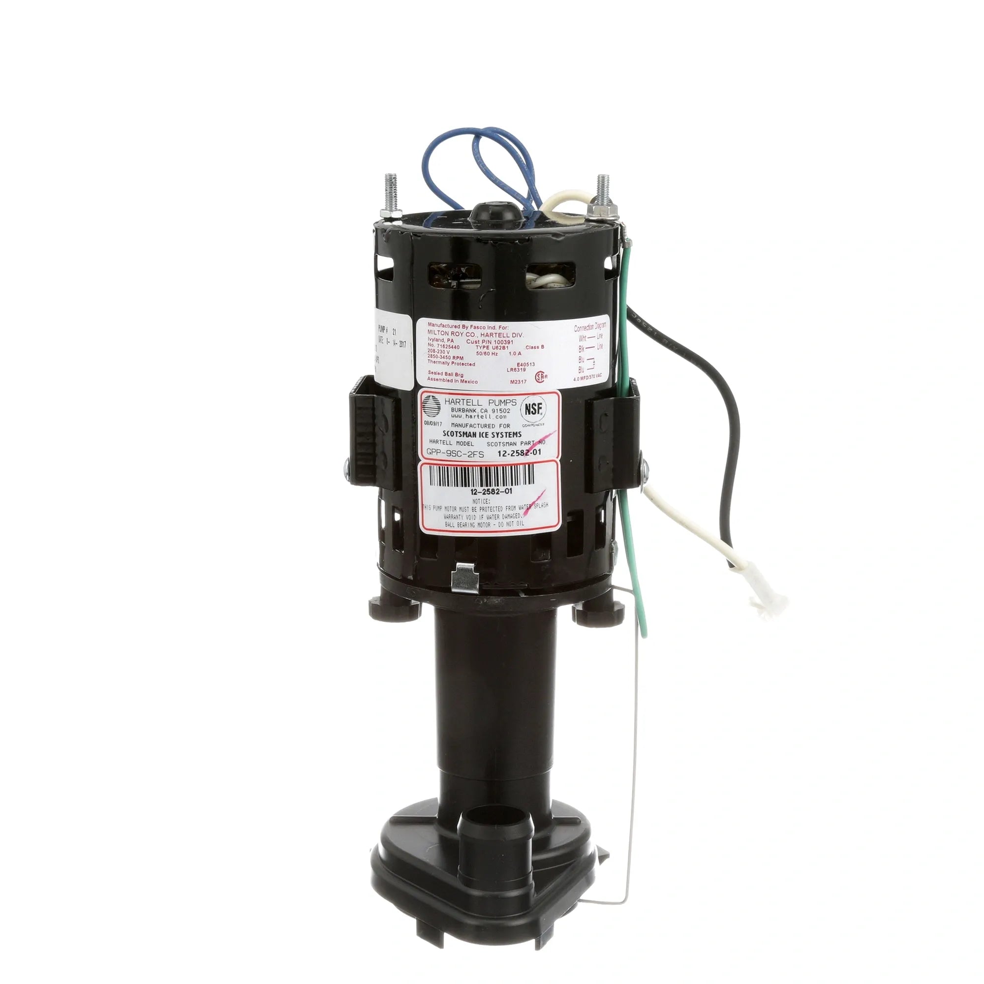 12-2582-21 Scotsman - Reliable Pump Motor Assembly 208/230V alternate view 1 12-2582-21 Scotsman - Reliable Pump Motor Assembly 208/230V alternate view 1